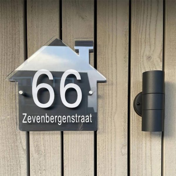 UnusualStandout #493 Personalized Custom House Number