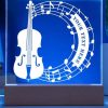 UnusualStandout #494 Personalized Cello Note Night Light