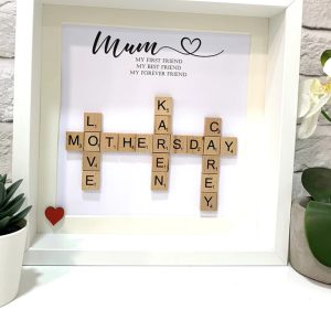 UnusualStandout #497 Personalised Scrabble Picture Frame Gifts for Mum