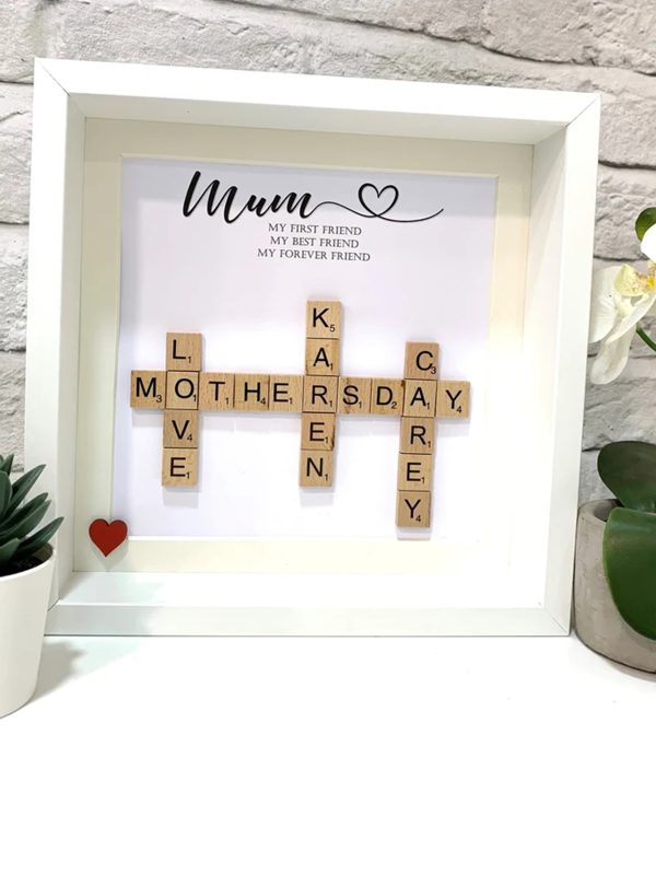 UnusualStandout #497 Personalised Scrabble Picture Frame Gifts for Mum