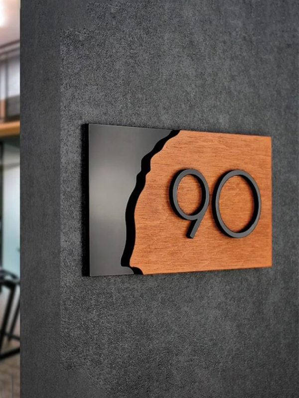 UnusualStandout #498 Personalized Custom Acrylic Wooden Door Plate