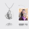 UnusualStandout #5 Personalized Photo Round Necklace