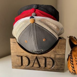 UnusualStandout #51 Personalized Wooden Baseball Cap Stand