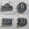 UnusualStandout #54 Personalized Modern Address Plate