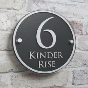 UnusualStandout #54 Personalized Modern Address Plate