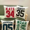 UnusualStandout #55 Customized Baseball Basketball Football Sports Name Number Pillow