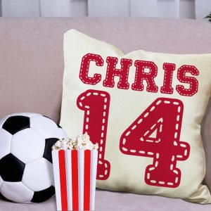 UnusualStandout #55 Customized Baseball Basketball Football Sports Name Number Pillow