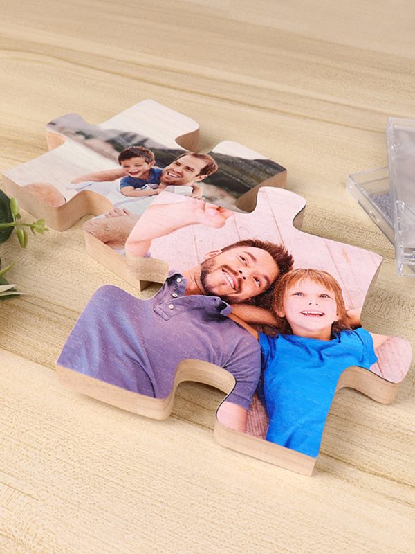 UnusualStandout #59 Personalized Jigsaw Photo Frame Decoration