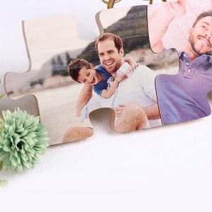 UnusualStandout #59 Personalized Jigsaw Photo Frame Decoration