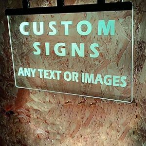 UnusualStandout #62 Personalised Colour Changing Hanging LED Sign