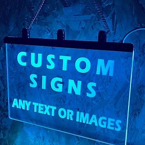 UnusualStandout #62 Personalised Colour Changing Hanging LED Sign