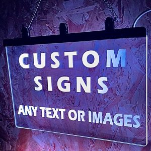 UnusualStandout #62 Personalised Colour Changing Hanging LED Sign