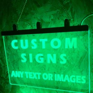 UnusualStandout #62 Personalised Colour Changing Hanging LED Sign