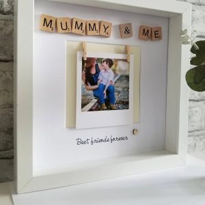 UnusualStandout #63 Personalized Mothers Day Photo Scrabble Frame