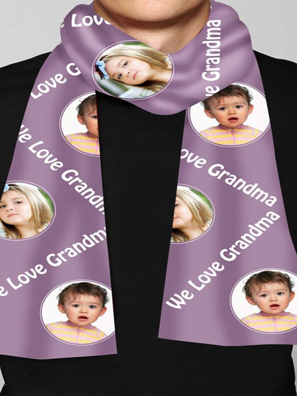 UnusualStandout #65 Personalized Custom Picture Scarf Unisex