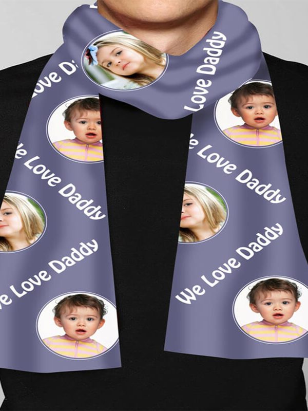 UnusualStandout #65 Personalized Custom Picture Scarf Unisex