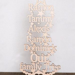 UnusualStandout #69 Personalized Name Christmas Tree