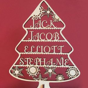 UnusualStandout #69 Personalized Name Christmas Tree