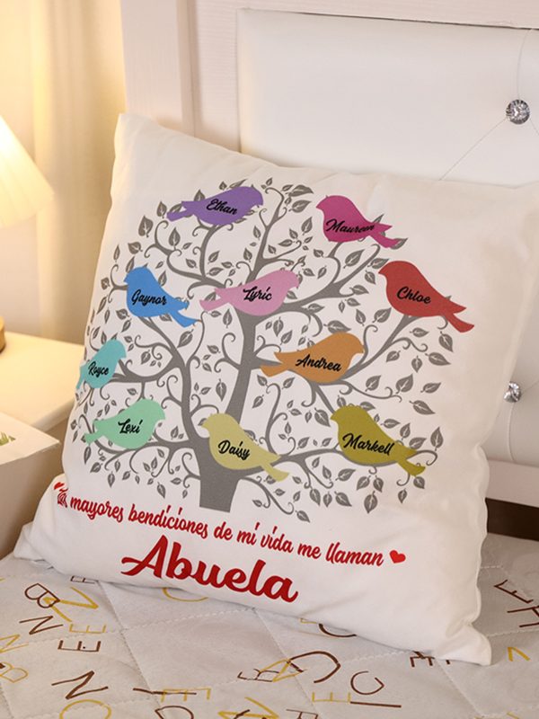 UnusualStandout #70 Personalized Life Tree Family Pillow