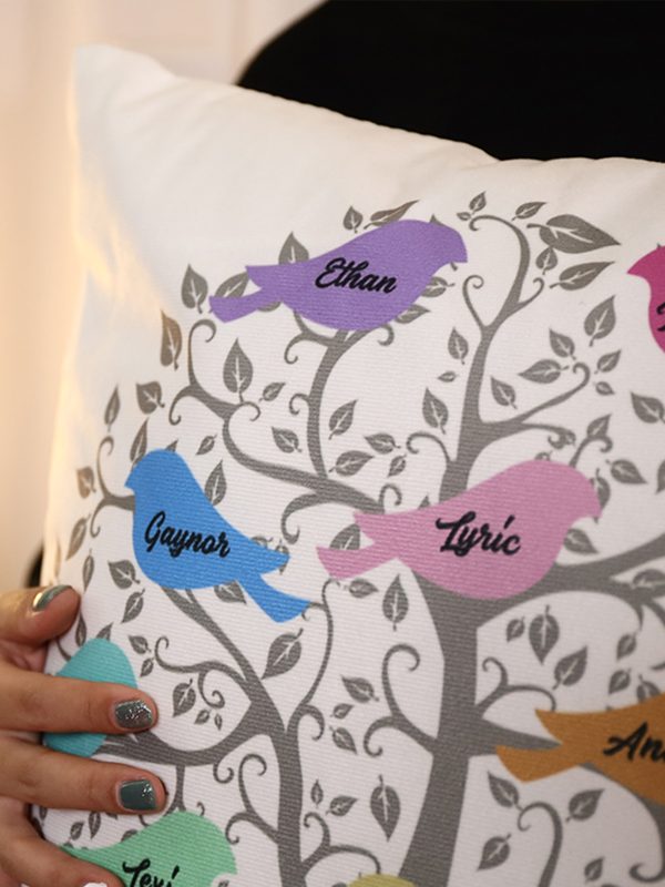 UnusualStandout #70 Personalized Life Tree Family Pillow