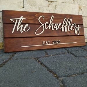 UnusualStandout #71 Personalized Wooden Name Tags