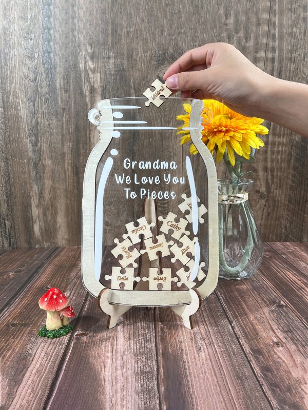 UnusualStandout #73 Personalized Name Puzzle Jar