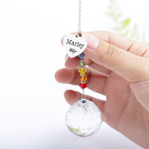 UnusualStandout #78 Personalized Name Suncatcher Pet Memorial Gift