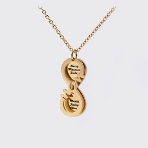 UnusualStandout #84 Personalized MOM Infinity Necklace