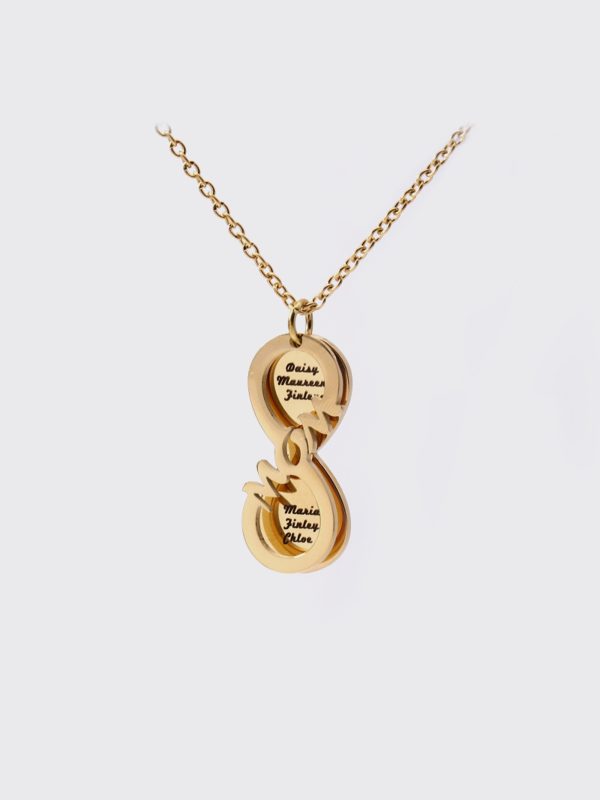 UnusualStandout #84 Personalized MOM Infinity Necklace