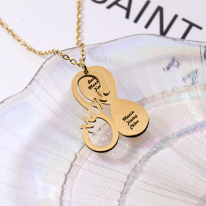 UnusualStandout #84 Personalized MOM Infinity Necklace