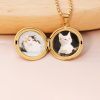 UnusualStandout #84 Personalized Pet Photo Memorial Moonlight Box Necklace