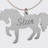 UnusualStandout #91 Personalized Horse Lover Name Necklace