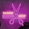 UnusualStandout #96 Personalized Barber Shop Neon Sign