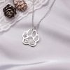 UnusualStandout #97 Custom Dog Paw Name Necklace