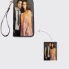 UnusualStandout #504 Personalized Photo Genuine Leather Double Zipper Wallet