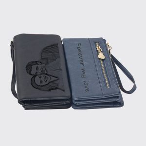 UnusualStandout #507 Personalized Soft Leather Photo Women's Wallet