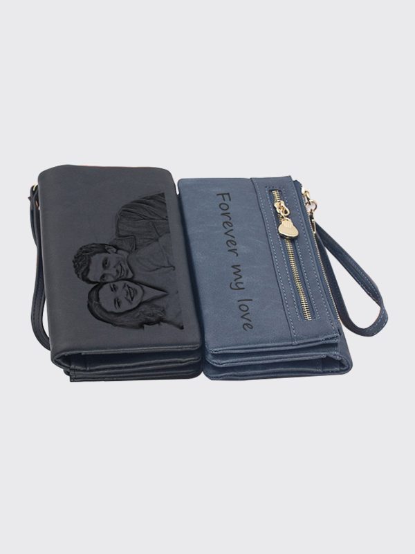 UnusualStandout #507 Personalized Soft Leather Photo Women's Wallet