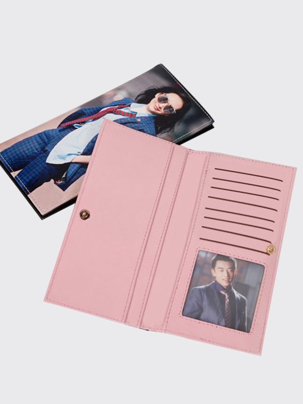 UnusualStandout #512 Personalized Photo Leather Folding Wallet