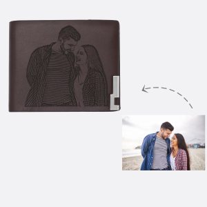 UnusualStandout #518 Personalized Ultra Thin Men's Photo Wallet