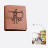 UnusualStandout #527 Personalized Men's Ultra-thin Simple Vertical Photo Wallet