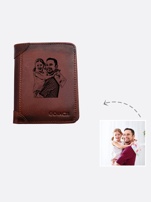 UnusualStandout #528 Customized Long Large Capacity Men's Photo Wallet