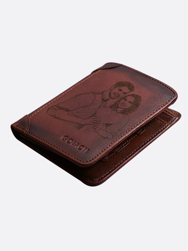 UnusualStandout #528 Customized Long Large Capacity Men's Photo Wallet