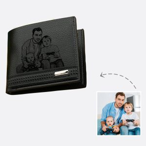 UnusualStandout #529 Custom Men's Large-capacity Coin Purse Photo Wallet