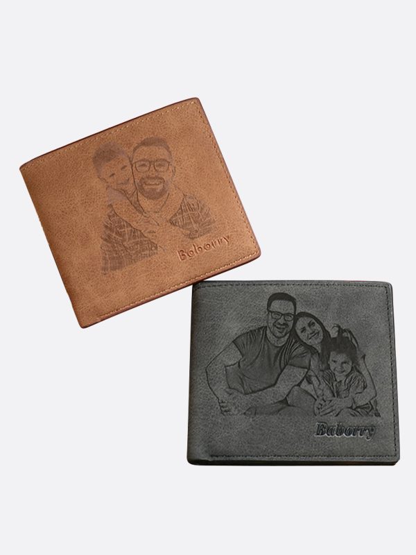 UnusualStandout #531 Men's Custom PU Photo Wallet