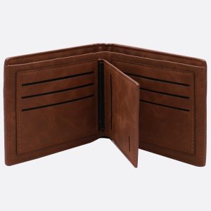 UnusualStandout #534 Personalized Vintage Soft Leather Men's Trifold Wallet