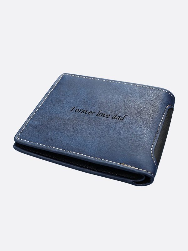 UnusualStandout #557 Customized horizontal casual stitching men's wallet