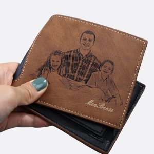 UnusualStandout #557 Customized horizontal casual stitching men's wallet