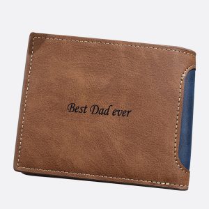 UnusualStandout #557 Customized horizontal casual stitching men's wallet