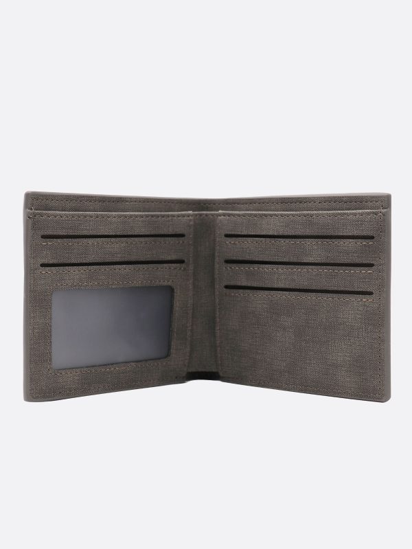 UnusualStandout #572 Personalized Name Men's Wallet Gray