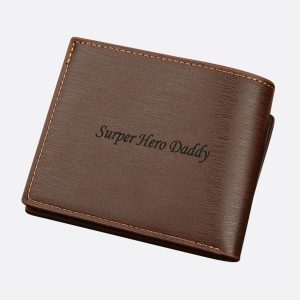 UnusualStandout #574 Customized horizontal iron edge men's wallet